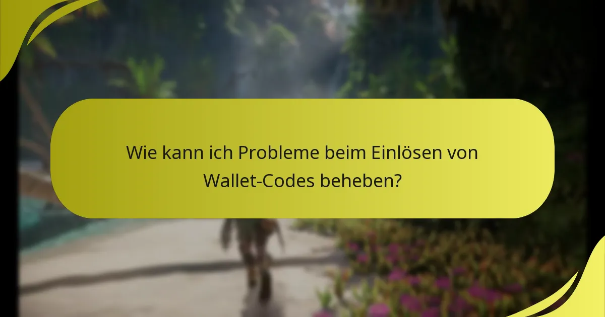 Wo finde ich Unterstützungsmöglichkeiten bei Problemen mit Wallet-Codes?